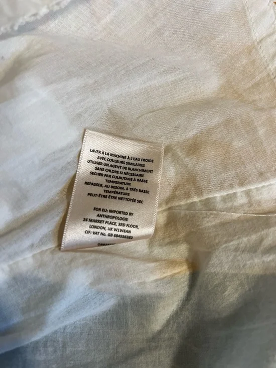 Anthropologie Maeve Pastel Rainbow Striped Cotton Lined Skirt - Picture 7 of 8